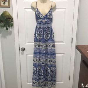 Lulus Boho Maxi Dress Printed NEW Medium